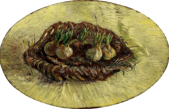  文森特·威廉·梵高  Vincent Willen Van Gogh ——风信子与篮子